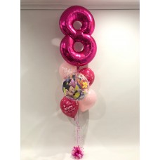 Number 8, Minnie Mouse Deco Bubble & Birthday Latex